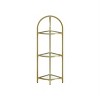 3-Tier Corner Shelf Stand,gold - 2 of 4