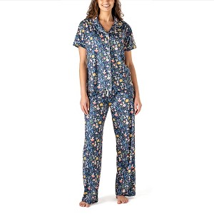 Hello Mello Women's Signature Lounge Top and Pants, 2-Piece Pajama Set - 1 of 4