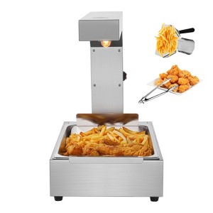 VEVOR French Fry Food Warmer, 750W Commercial Food Heating Lamp, Electric Stainless Steel Warming Light Dump Station, Countertop 104-122°F - 1 of 4