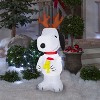 Gemmy Christmas Inflatable Snoopy and Woodstock, 4 ft Tall, Multi - 2 of 3