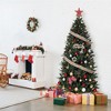 5ft/6ft/7ft Christmas Tree, Artificial Christmas Tree with Metal Stand & 7-Layer Realistic Pine Needles, Indoor, Outdoor Holiday Decor - 2 of 4