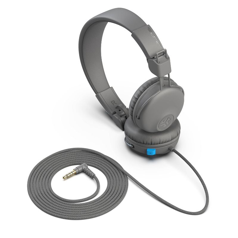 JLab JBuddies Learn Wired Kids Headphones - Gray/Blue, 6 of 12