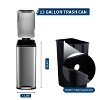 13.2 Gallon Slim Trash Can, Stainless Steel Garbage Can with Removable Inner Bucket, Step-on Waste Bin with Soft-Close Lid for Narrow Space - 3 of 4