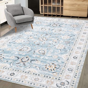 Area Rug Large Washable Rugs for Living Room, Non Slip Low Pile Aesthetic Carpet, Throw Rugs for Bedroom Dining Room Office - 1 of 4