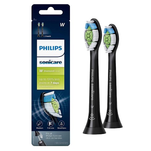 PHILIPS Battery Powered Sonicare Diamond Clean Rechargeable Toothbrush for  Complete Oral Care 2-Pack Handles （Black