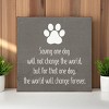 Slickblue Dog Rescue Quote Wood Sign, Routed Slot Hanging, Wall or Shelf Decor, Rustic Look, 7x7 Size, Color Options - 2 of 3