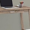 INFURNIC Desks Modern Computer Desk with Storage Drawer and Spacious Work Surface for Small Office, Brown, 42"*18"*29.25" - 3 of 4