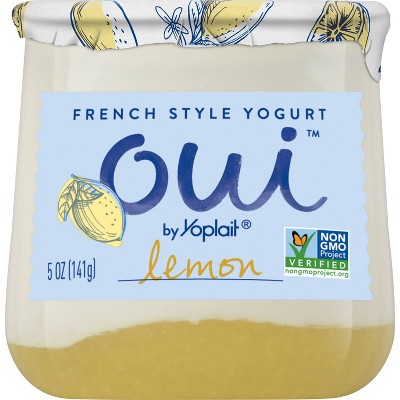 Oui by Yoplait Lemon Flavored French Style Yogurt - 5oz