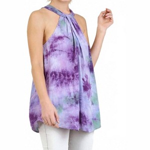 Women's Tie Dye Halter Tunic Top - umgee - 1 of 4