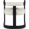 Meridian Furniture,Manchester Cream Vegan Leather Dining Chair - 2 of 4