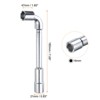 Unique Bargains High Carbon Steel Repairing L-Shaped Angled Double Box End Metric Hex Socket Wrench - 2 of 4