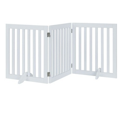 unipaws Classic Indoor Dog Gate Wooden Pet Safety Gate