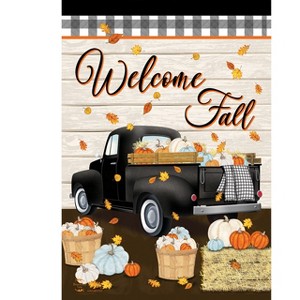 Briarwood Lane Garden Flag 12x18 For Outdoor Welcome Fall Black Truck For Fall Garden Flag Flags For Outside - 1 of 4