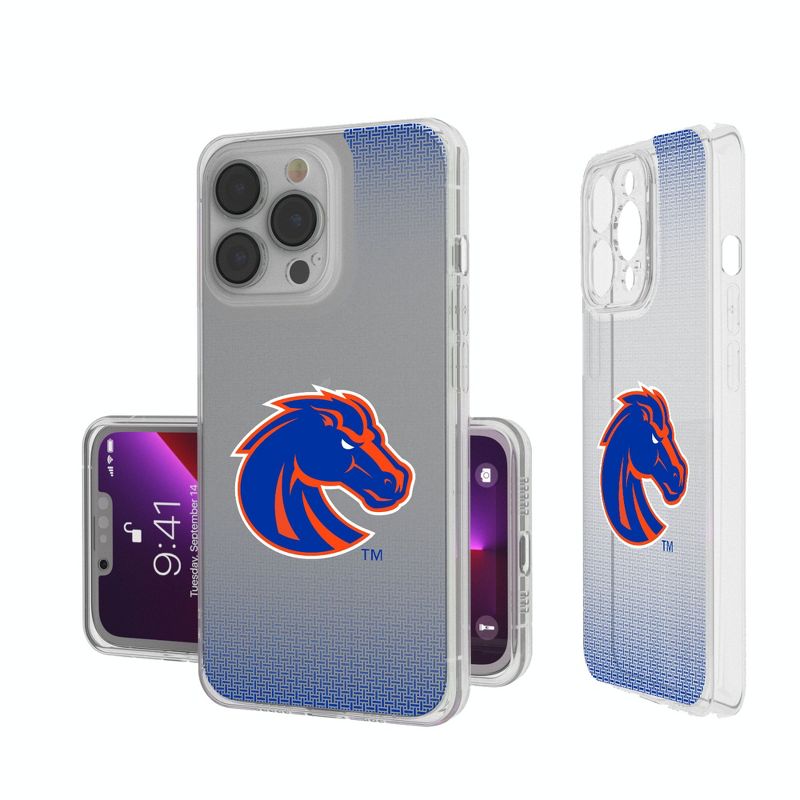 Keyscaper Boise State Broncos Linen Clear Phone Case, 1 of 7