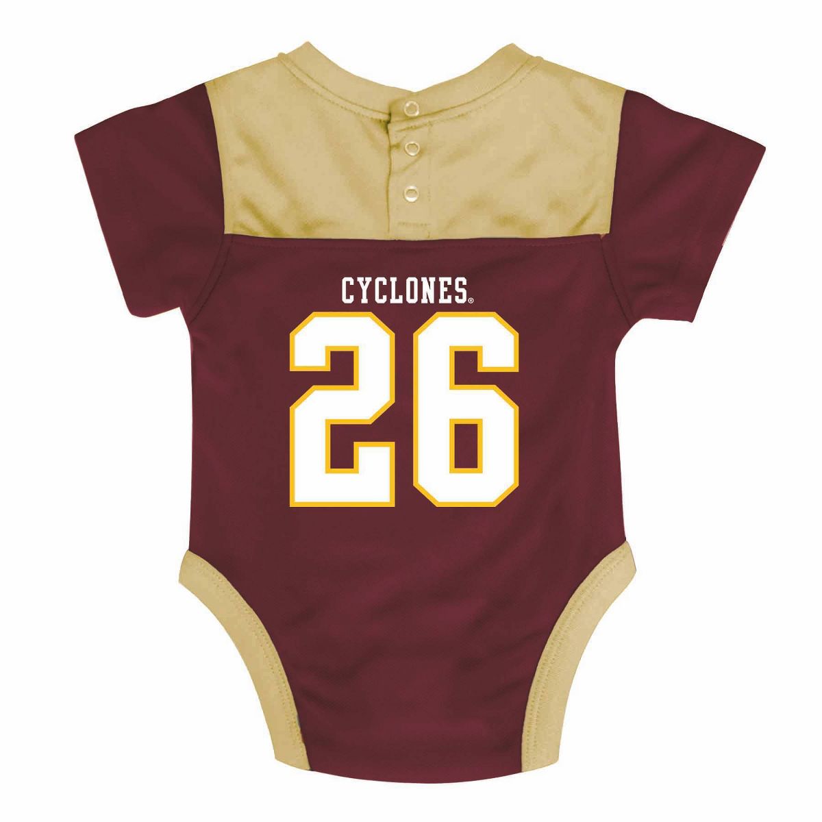 NCAA Iowa State Cyclones Newborn 2pk Jersey Bodysuit - thumbnail 3