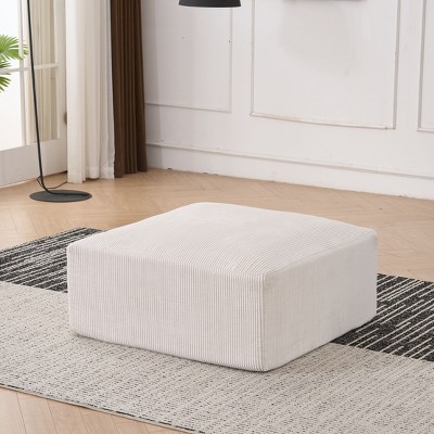 CAVINAS 40.7"W High Density Foam Ottoman Module for Sectional Sofa,Ultra Plush Corduroy Fabric Cloud Sleeper Sofa for Living Room,Frameless