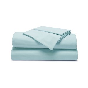Artisan Wash Boho 100% Cotton Crisp Percale Deep Pocket Sheet Set by Blue Nile Mills - 1 of 4