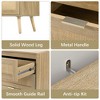 Rattan Dresser for Bedroom, Boho Dressers with Spacious Storage, Modern Natural Dresser - 4 of 4