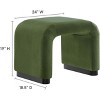 Modway Koda Performance Velvet Waterfall Stool - 2 of 3