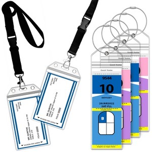 Greatshield 4x Cruise Luggage Tag Holder + 2x ID Badge Holder with Lanyard, Cruise Ship and Travel Essentials for Royal Caribbean & Celebrity - 1 of 4