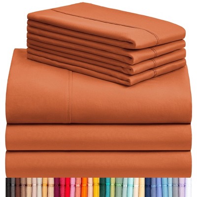 LuxClub 4-7 PC Silky Soft Cooling Deep Pocket Performance Sheet Set