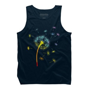 Design By CreativeHT Humans Rainbow Colorful Dandelion Flower Pride By CreativeHT Tank Top - 1 of 2