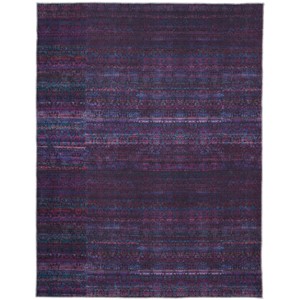 Voss Transitional Abstract Blue/Purple Area Rug - 1 of 4