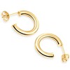 Pompeii3 14k Yellow Gold 3mm Small Women's Hoop Earrings .5"  Tall 1 grams - 3 of 4