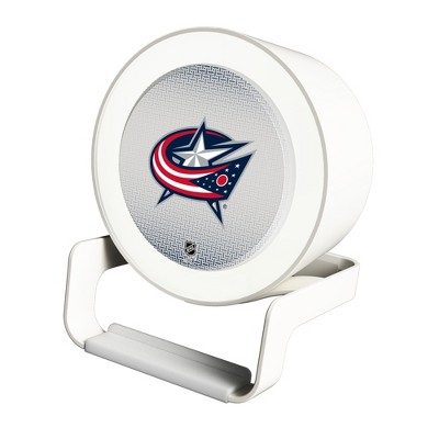 Keyscaper Columbus Blue Jackets Linen Night Light Charger and Bluetooth Speaker