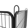 Sevobal Pet Carriers, Large 6 Panels Freestanding Dog Fence with Lock and Gates, Portable Fence for Yard Camping, Black, 107.25"*107.25"*39.37" - 3 of 4