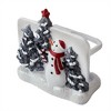 SKL Home By Saturday Knight Ltd Whistler Snowman Toothbrush Holder - 4.28X2.25X4.33", Dove Gray - 2 of 4