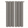 Solid Blackout Thermal Grommet Curtain Panels With Foam Backing (Set of 2) - 2 of 3