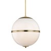 Crystorama Lighting Truax 3 - Light Pendant in  Aged Brass - 2 of 4