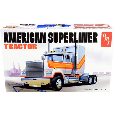 Skill 3 Model Kit White Western Star Semi Truck Tractor Coca-Cola 1/25  Scale Model by AMT