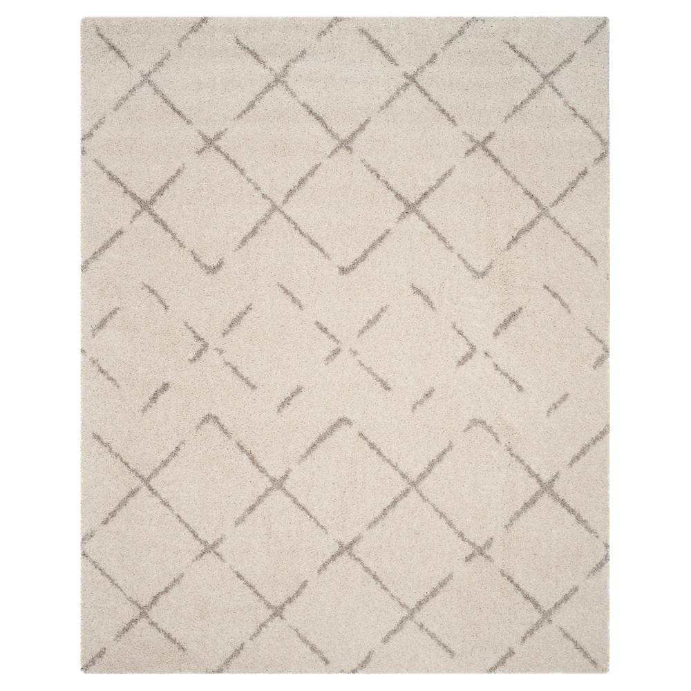9'x12' Talia Crosshatch Area Rug Ivory/Beige - Safavieh