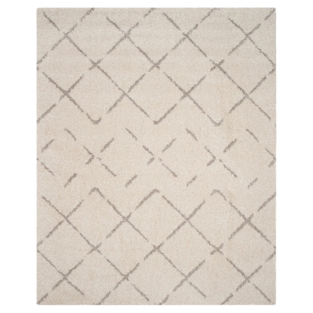 9'x12' Talia Crosshatch Area Rug Ivory/Beige - Safavieh