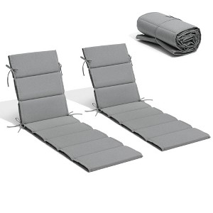 Crestlive Products Outdoor Chaise Lounge Cushion Foldable Outdoor Lounge Chair Cushion for Patio Furniture - 1 of 4