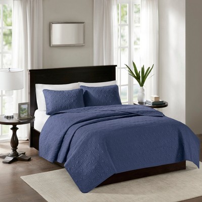 Elegant Reversible Bedspread Set, Classic Stitch Pattern Rich Depth and Texture Bedding Set, All Season Home Textile fits Lux Bedroom Decor