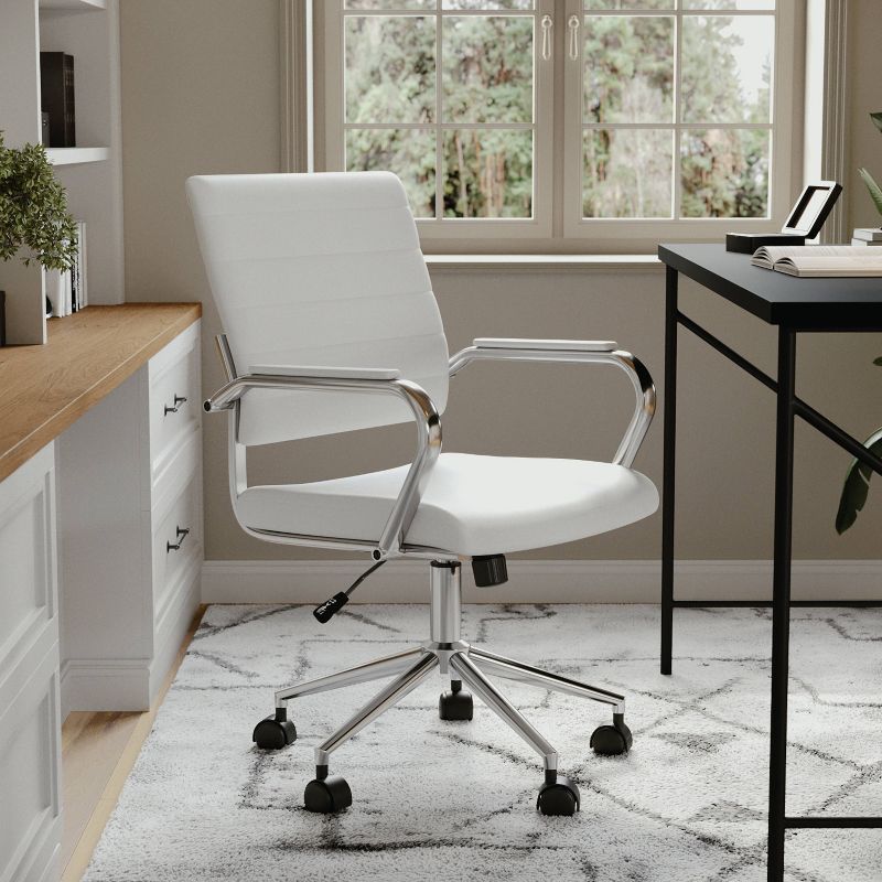 Upholstered Office Swivel Chair - Martha Stewart, 3 of 14