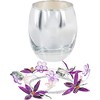 Pavilion Gift Company - Nana Purple Flower - 3.5 oz 100% Soy Wax Candle Scent: Jasmine - Flame Candles - 4 of 4