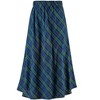 Collections Etc Comfy Bias Plaid Elasticized Waist Full Skirt - 4 of 4
