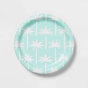 20ct 6.75" Paper Snack Plates Palm Tree - Sun Squad™