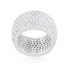Slickblue Classic Women's Band Ring with Cubic Zirconia, Rose Gold / Silver, 3 Carat, Prong Set, Sizes 5-10 - 3 of 4