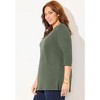 Catherines Women's Plus Size Beaded Embellished Tunic - 4 of 4