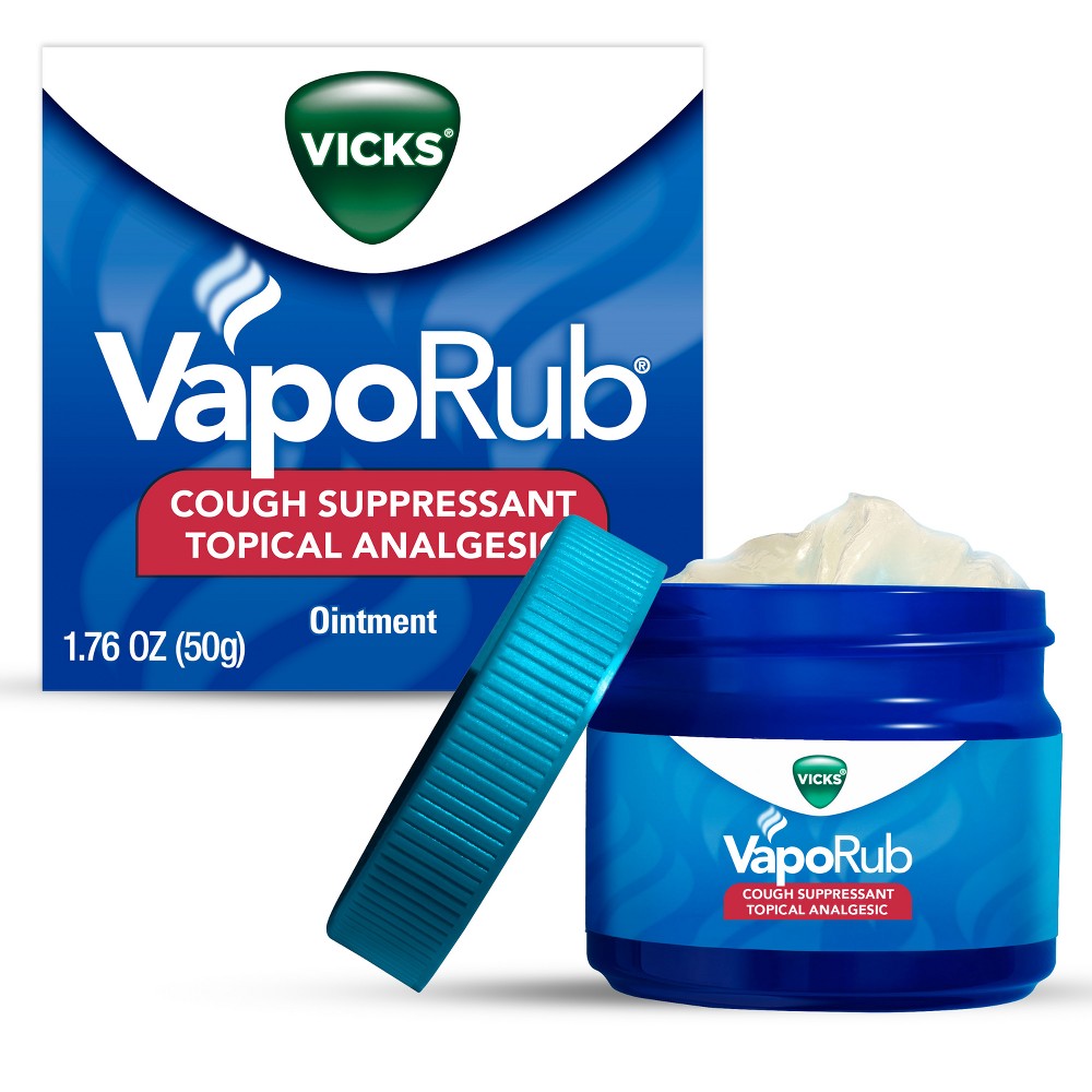 UPC 323900003613 product image for Vicks VapoRub Cough Suppressant Topical Chest Rub & Analgesic Ointment - 1.76oz | upcitemdb.com