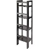 Wood Terry Shelving; Folding Bookcase ; Black - 3 of 4