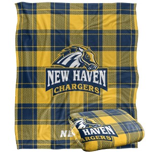 University Of New Haven Campus Plaid Spirit Silky Touch Super Soft Throw Blanket 50x60 - 1 of 4