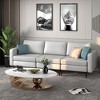 Costway Modern Modular 3-Seat Sofa Couch w/ Side Storage Pocket & Metal Leg - 2 of 4