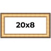 PosterPalooza | Panoramic Traditional Gold Picture Frame - UV Acrylic, Foam Board Backing, Hanging Hardware - 2 of 4