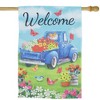 Northlight Welcome Pickup Truck with Flowers Outdoor House Flag 28" x 40" - 2 of 4